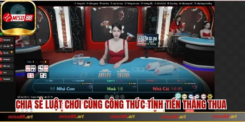Trải Nghiệm Baccarat Miso88 Hấp Dẫn Săn Thưởng Cực Chất 2 Chia sẻ luật chơi cùng công thức tính tiền thắng thua