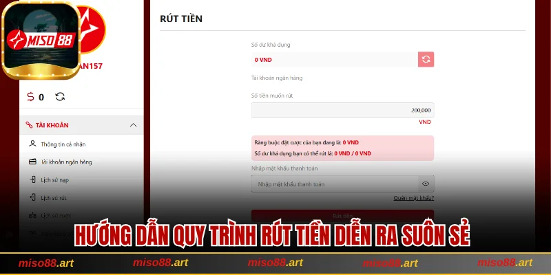 Cách Rút Tiền Miso88 Chi Tiết Và Bí Kíp Để Thành Công 1 Hướng dẫn quy trình rút tiền diễn ra suôn sẻ