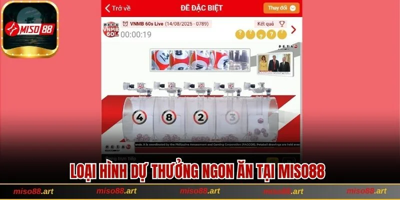 Loại hình dự thưởng ngon ăn tại Miso88