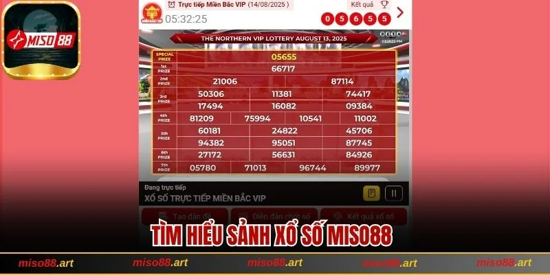 Tìm hiểu sảnh Xổ số Miso88